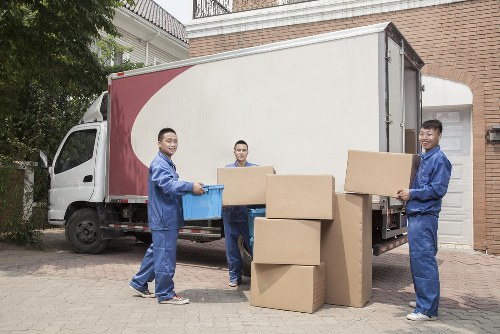 Tooting moving van transporting furniture and boxes