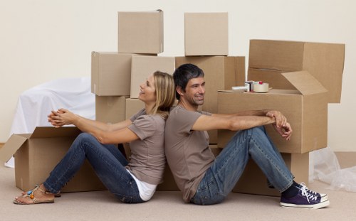 Furniture removals team working near Tooting residential streets