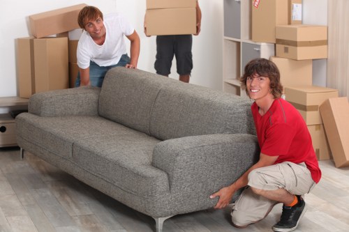 Moving furniture into a Tooting property with careful placement