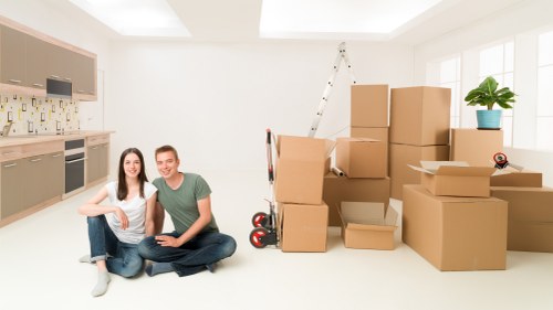 Loading household furniture for a Tooting move