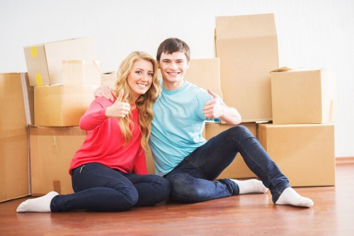 Organised moving supplies prepared for packing service